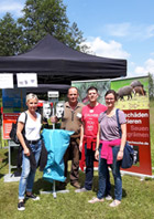 Vorstellung der optisch-akustischen Wildscheuche auf dem Feldtag in Nidda