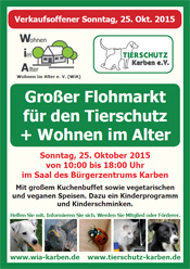 Flohmarkt am Sonntag, 25. Oktober 2015