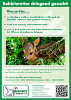 Flyer zur Rehkitzrettung